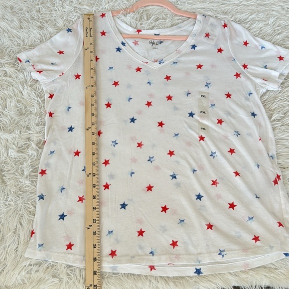 Style & Co. Nwot. Women’s cotton printed v-neck tshirt. Size PL - Picture 14 of 17